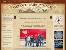 Tablet Screenshot of oxfordcountyfair.com